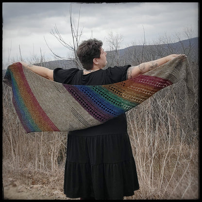 The Rainbow Connection Shawl *PDF PATTERN ONLY*