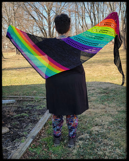 The Rainbow Connection Shawl *PDF PATTERN ONLY*