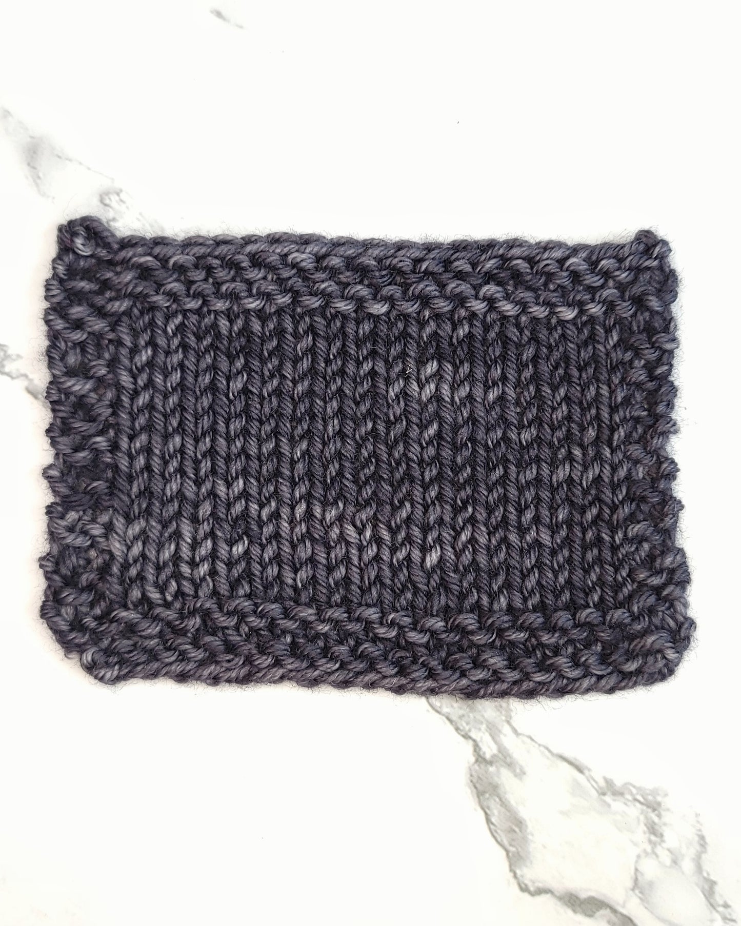 slate knit swatch