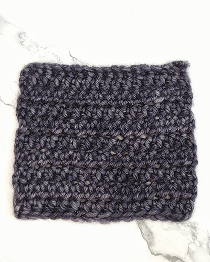 slate crochet swatch