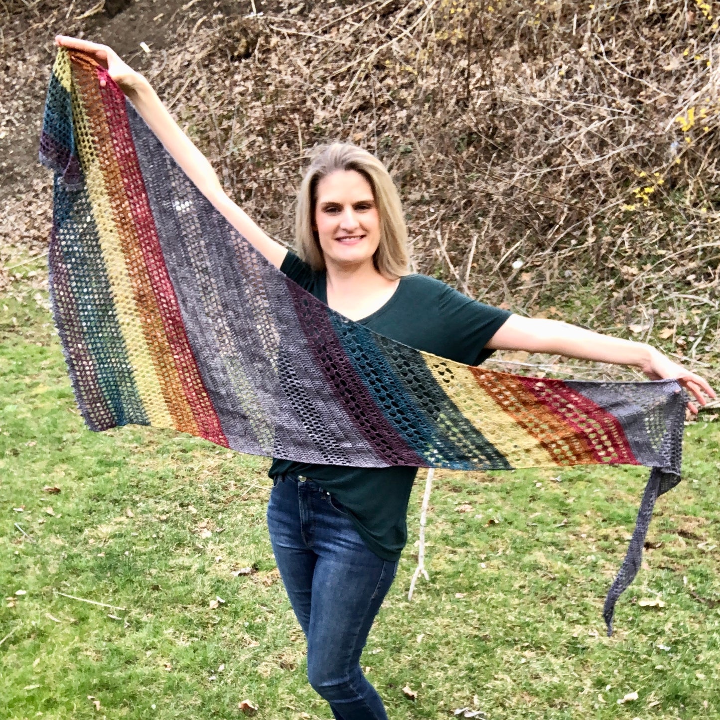 The Rainbow Connection Shawl *PDF PATTERN ONLY*