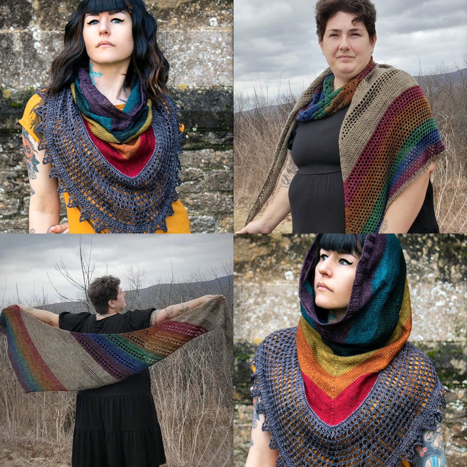 The Rainbow Connection/ Ramble on Kits – Fuzzywhatknots